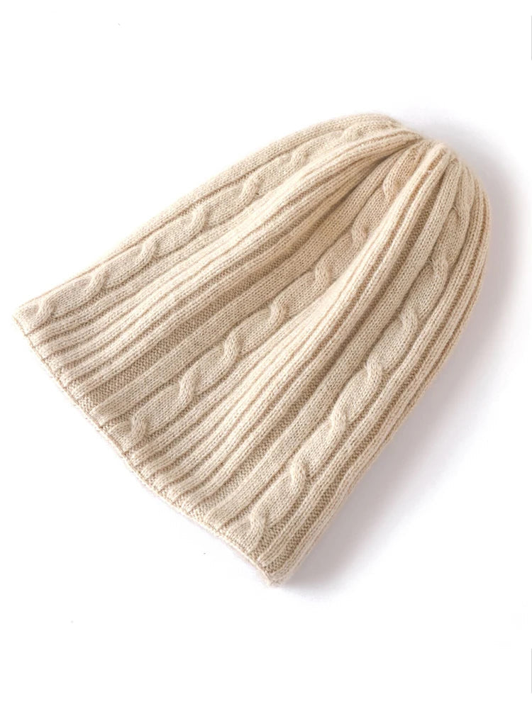 The Budapest Cashmere Double-Sided Beanie